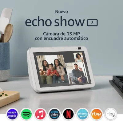 Nuevo Echo Show 8 (2.ª generación, modelo de 2021) | Pantalla HD inteligente con Alexa y cámara de 13 MP