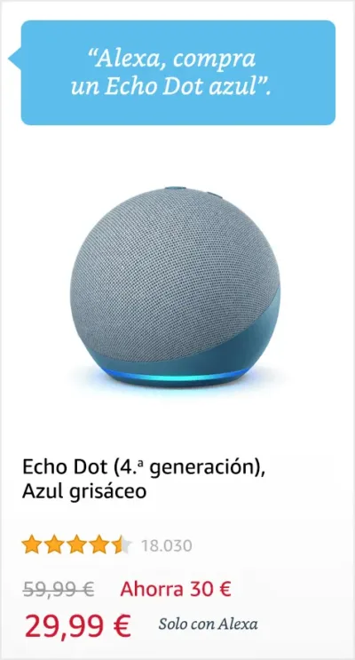 Echo Dot (4a. generación), Azul grisáceo