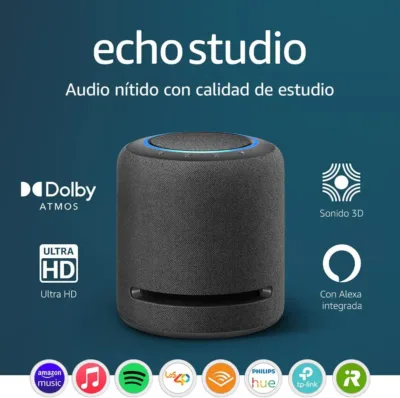 Echo Studio - Altavoz inteligente con sonido de alta fidelidad y Alexa