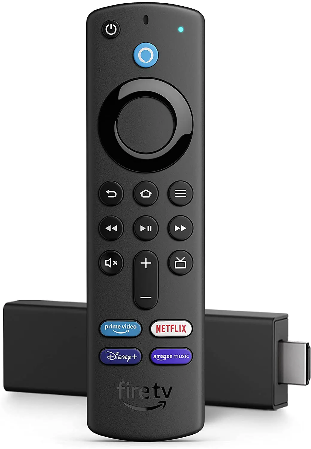 Fire TV Stick 4K con mando por voz Alexa (incluye controles para el televisor).