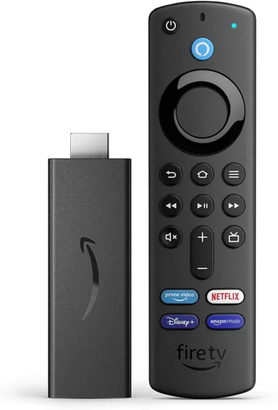 Fire TV Stick con mando por voz Alexa (incluye controles del TV), dispositivo de streaming HD.