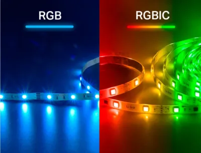 Nueva tira de luz Wi-Fi inteligente multicolor Tapo L920-5 - RGB vs RGBIC