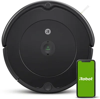 Robot aspirador con conexión Wi-Fi iRobot Roomba 692 - Sistema de limpieza en tres fases - Sugerencias personalizadas - Compatible con tu asistente de voz Alexa o Asistente de Google
