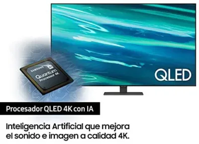 Samsung QLED 4K 2021 55Q80A - Smart TV 55 4K UHD QLED 4K Inteligencia Artificial, Quantum HDR10+, Direct Full Array, Motion Xcelerator Turbo+, OTS y Alexa Integrada.5