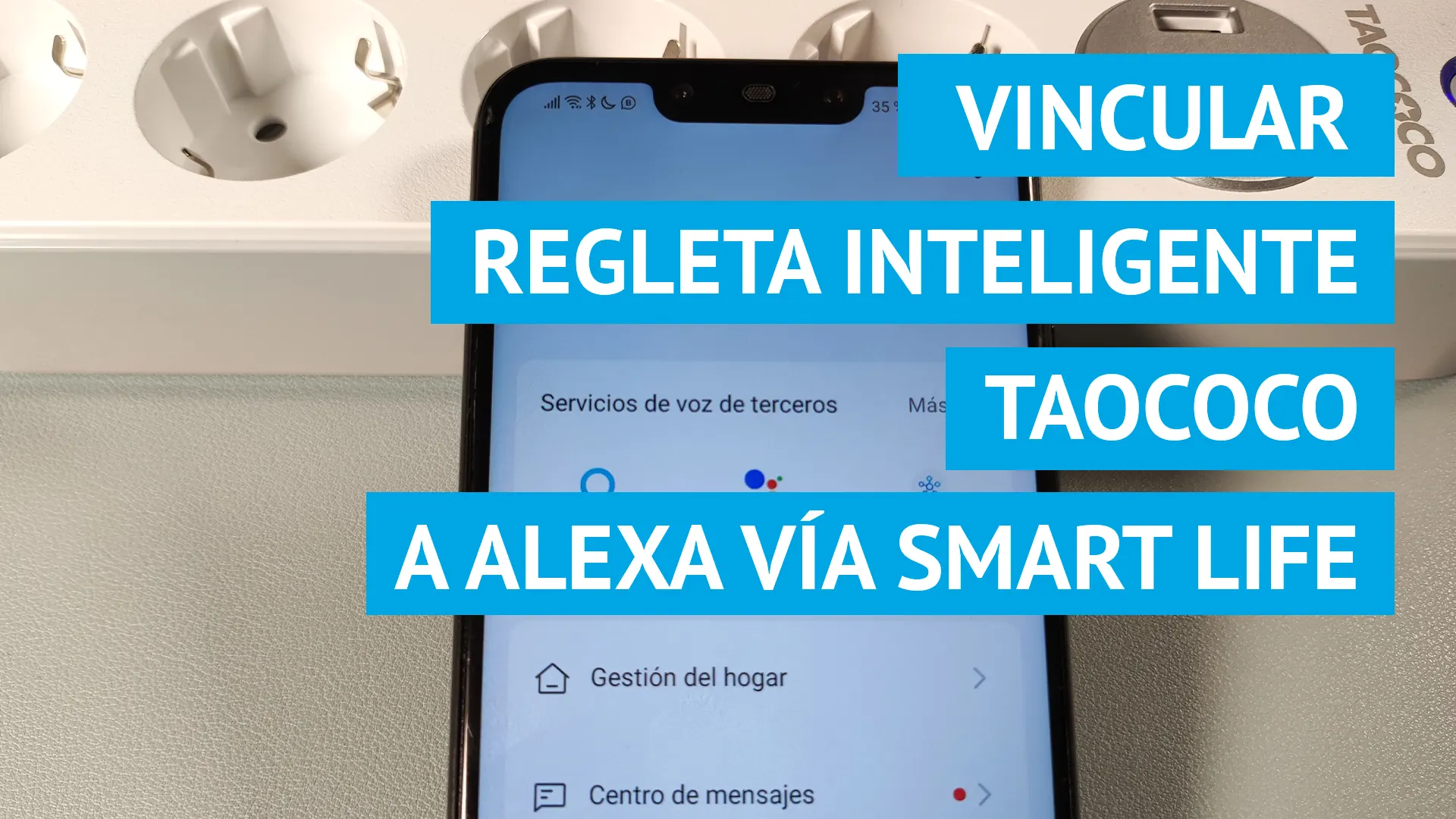 Cómo conectar la regleta inteligente TAOCOCO vía Smart Life a Alexa para encender o apagar sus enchufes inteligentes por la voz
