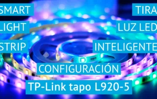 Conexión de la tira de luz led inteligente smart light strip TP-Link tapo L920-5