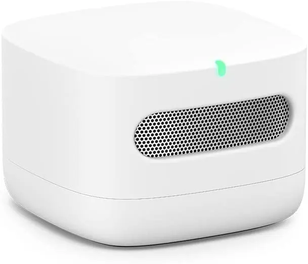Amazon Smart Air Quality Monitor de color blanco
