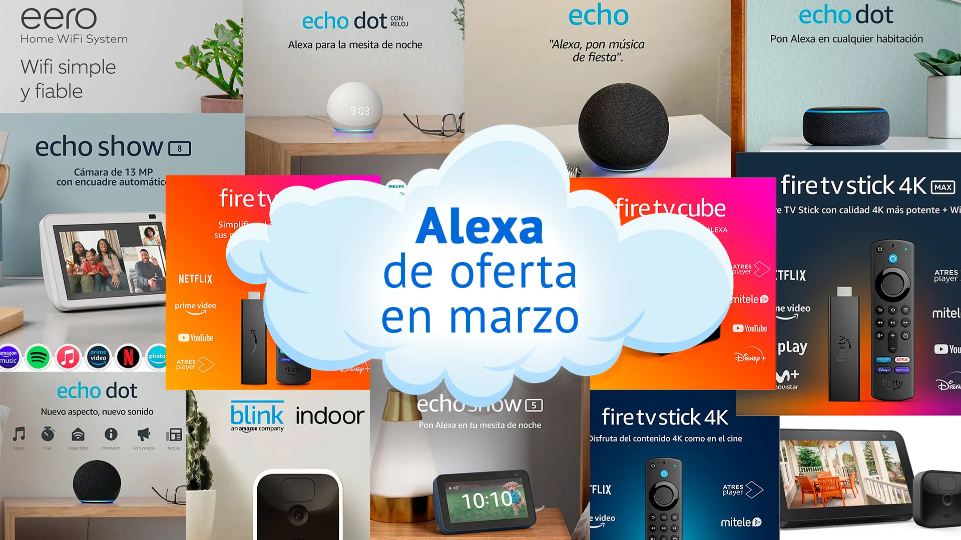 Dispositivos con Alexa integrada de oferta en marzo