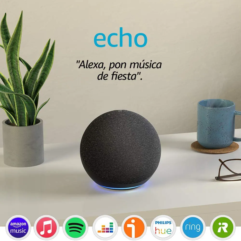 Oferta de marzo de Echo (4.ª generación) | Sonido de alta calidad, controlador de Hogar digital integrado y Alexa