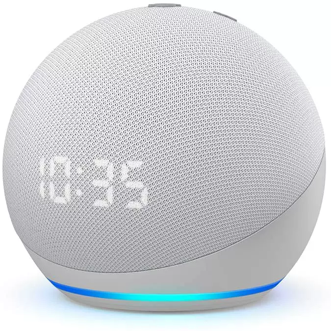 Altavoz inteligente Echo Dot (4.ª generación) con reloj y Alexa