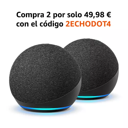Compra 2 Echo Dot (4.ª generación) por solo 49,98 €