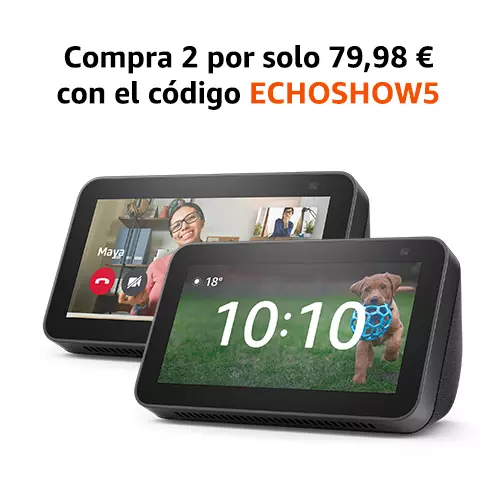 Compra 2 Echo Show 5 (2.ª generación) por solo 79,98 €