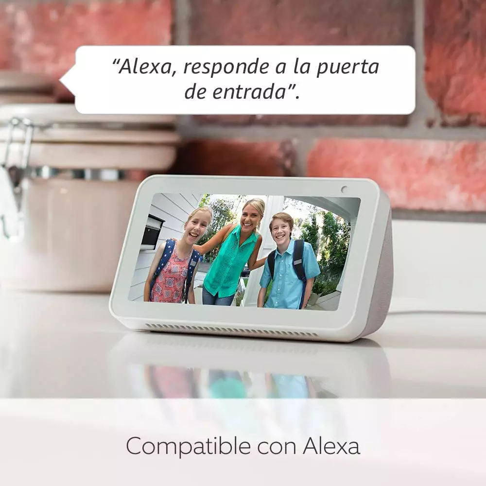 Echo Show 5 (2.ª generación, modelo de 2021) + Ring Video Doorbell Wired de Amazon, compatible con Alexa, Antracita para Día de la Madre