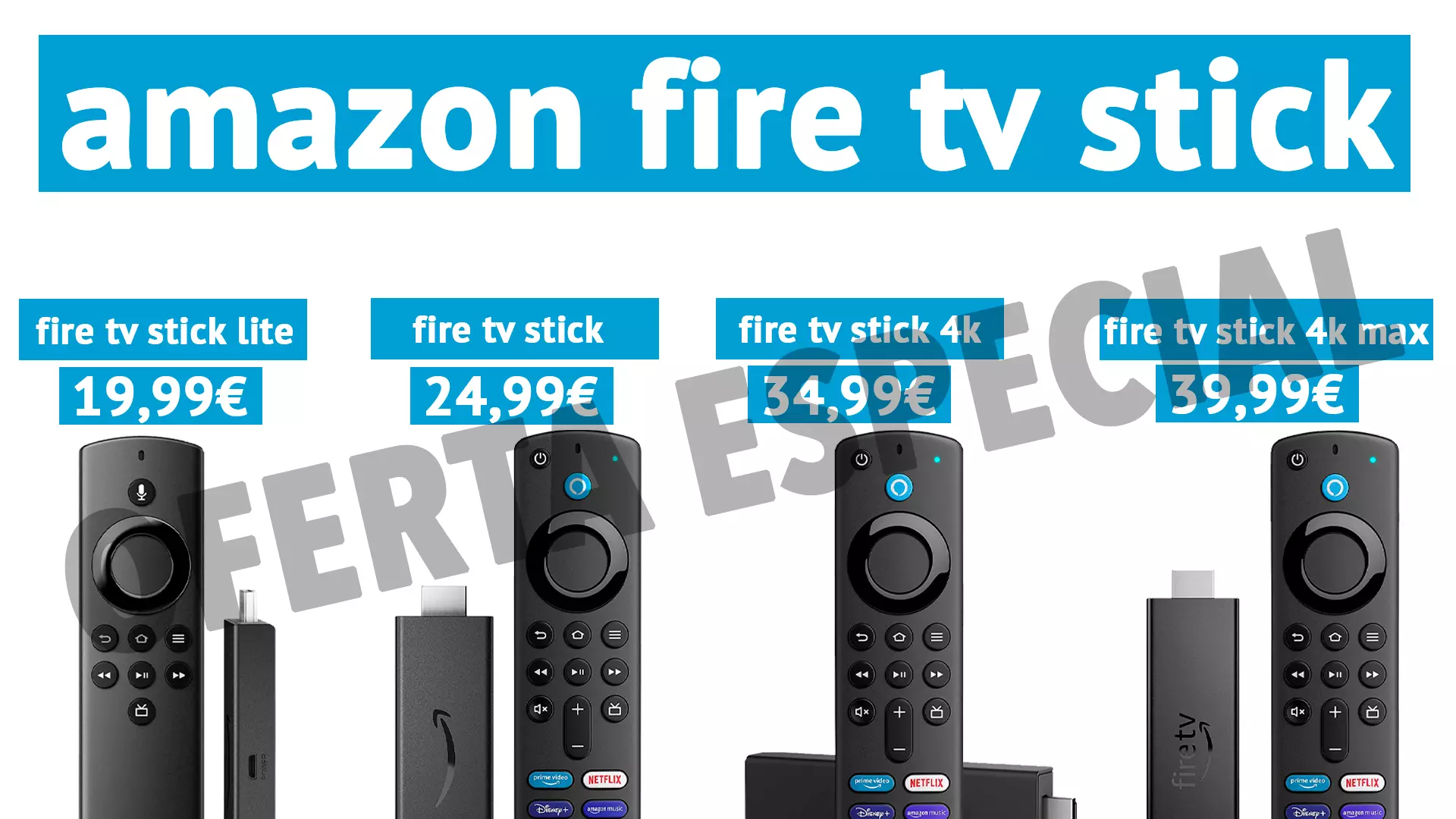 Amazon tira los precios de los Fire TV Stick en todas sus versiones con su nueva oferta especial