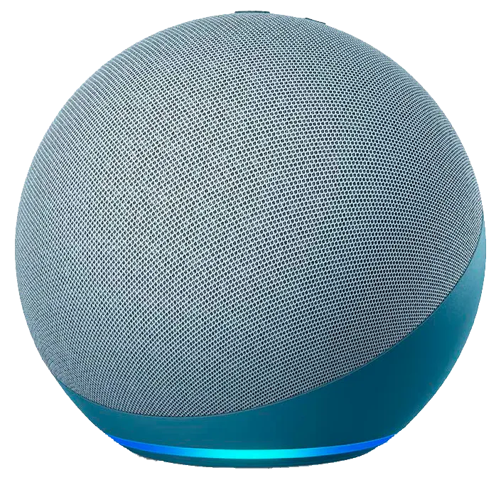 Echo (4.ª generación) _ Sonido de alta calidad, controlador de Hogar digital integrado y Alexa _ Azul grisáceo - trans
