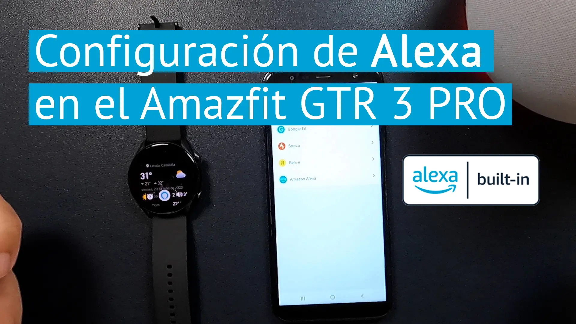 Configuración de Amazon Alexa en el Amazfit GTR 3