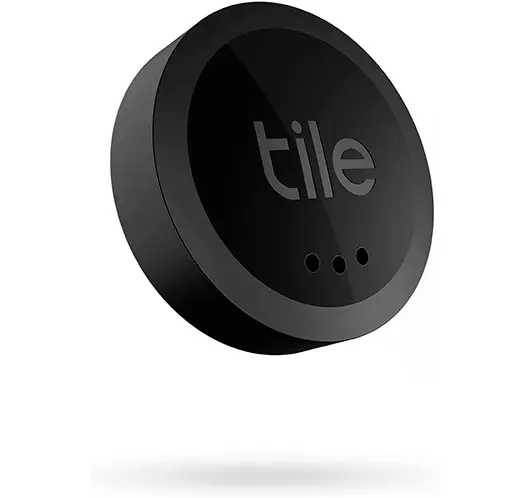 Tile Sticker (2022) buscador de objetos Bluetooth, Pack de 1, Radio búsqueda 45m, compatible con Alexa, Google Smart Home, iOS, Android, Busca llaves, mandos a distancia y más, Negro - 1 unidad