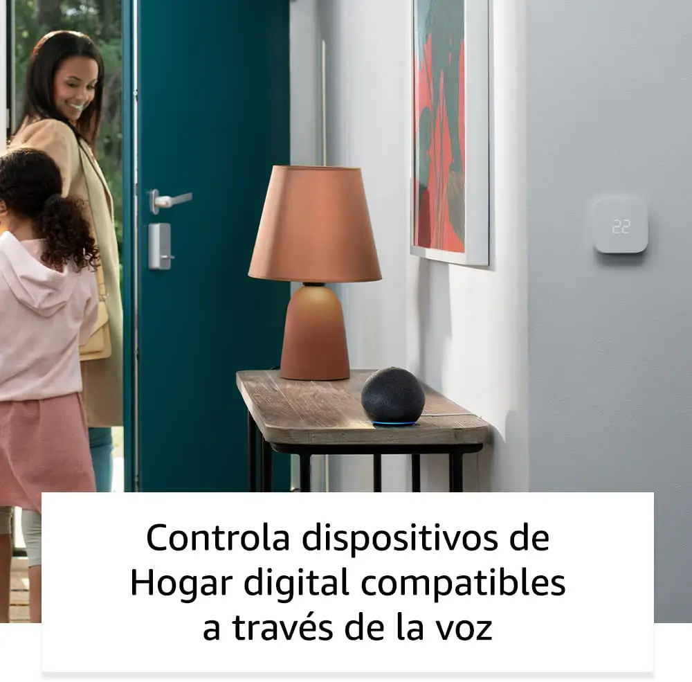 Nuevo Echo Dot (5.ª generación, modelo de 2022) | Altavoz inteligente con Alexa | Azul marino - vista controlador hogar digital
