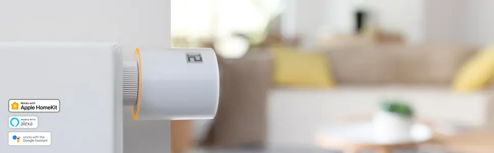 Válvula Netatmo termostática inteligente para radiador compatible con Alexa, Siri y el asistente de Google