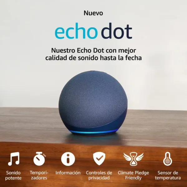 Nuevo Echo Dot (5.ª generación, modelo de 2022) Altavoz inteligente con Alexa, para el Amazon Black Friday 2022