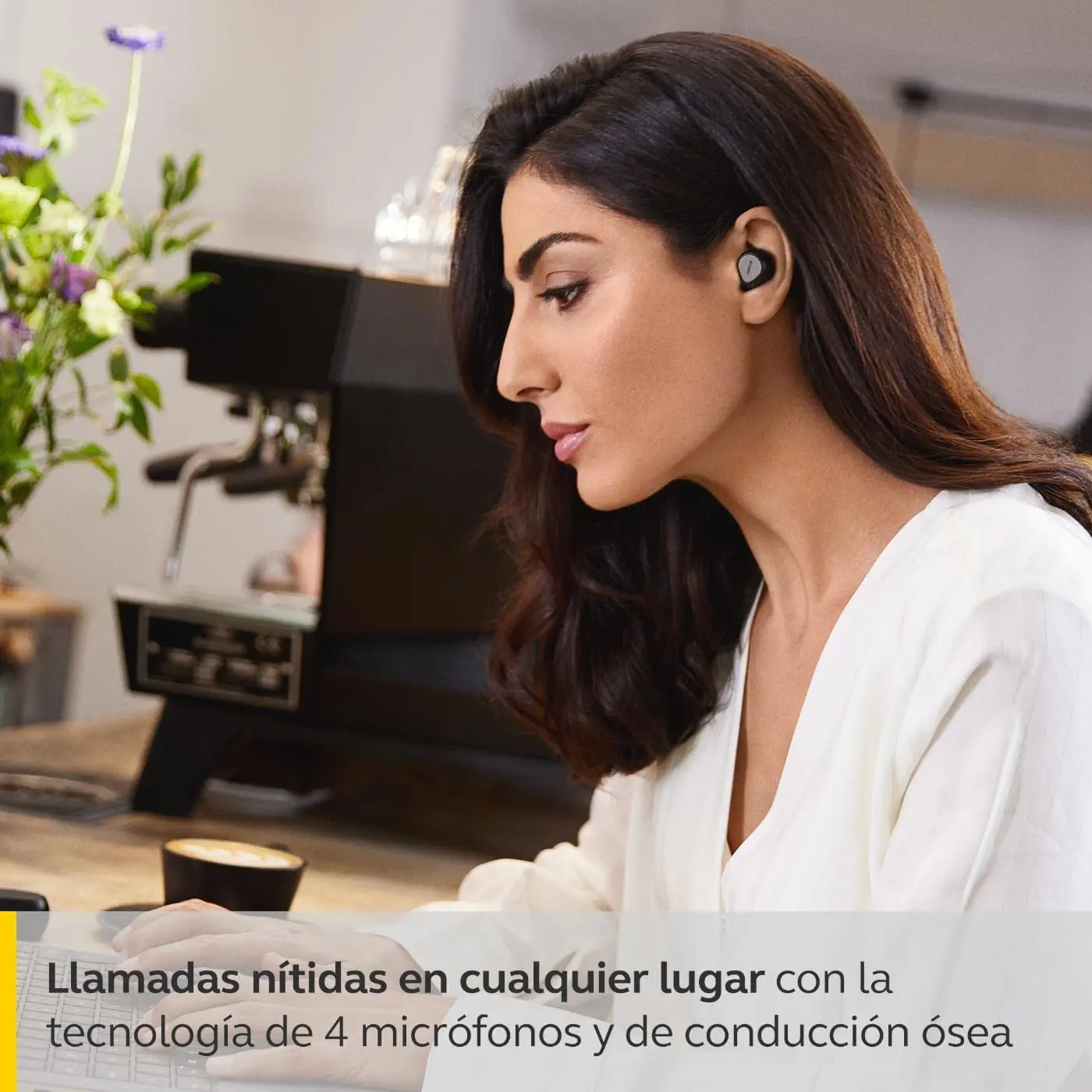 Jabra Elite 7 Pro Bluetooth In-Ear - Auriculares inalámbricos True Wireless con cancelación activa del ruido ajustable - Jabra MultiSensor Voice para llamadas claras - Con 4 micrófonos