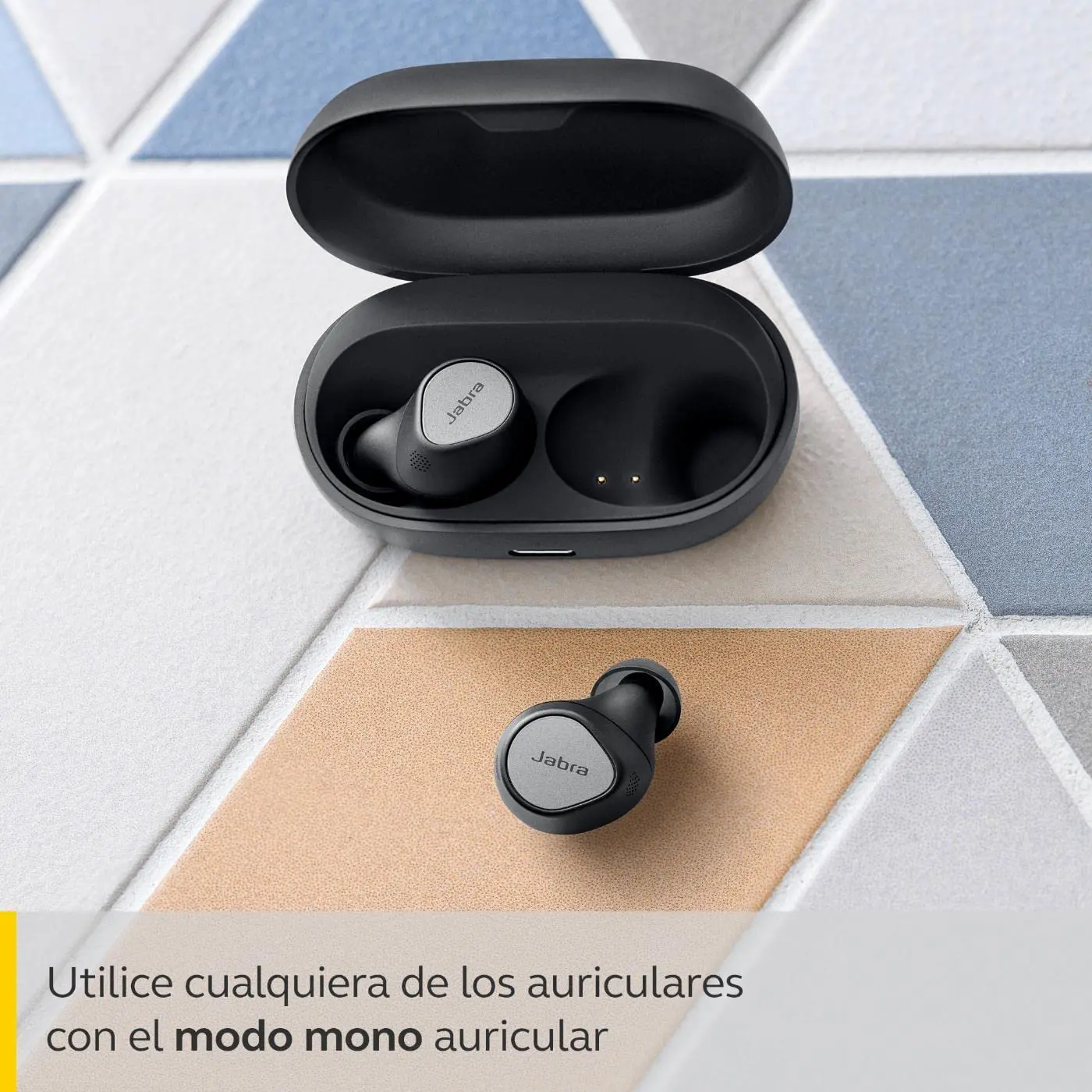 Jabra Elite 7 Pro Bluetooth In-Ear - Auriculares inalámbricos True Wireless con cancelación activa del ruido ajustable - Jabra MultiSensor Voice para llamadas claras - Modo mono-auricular