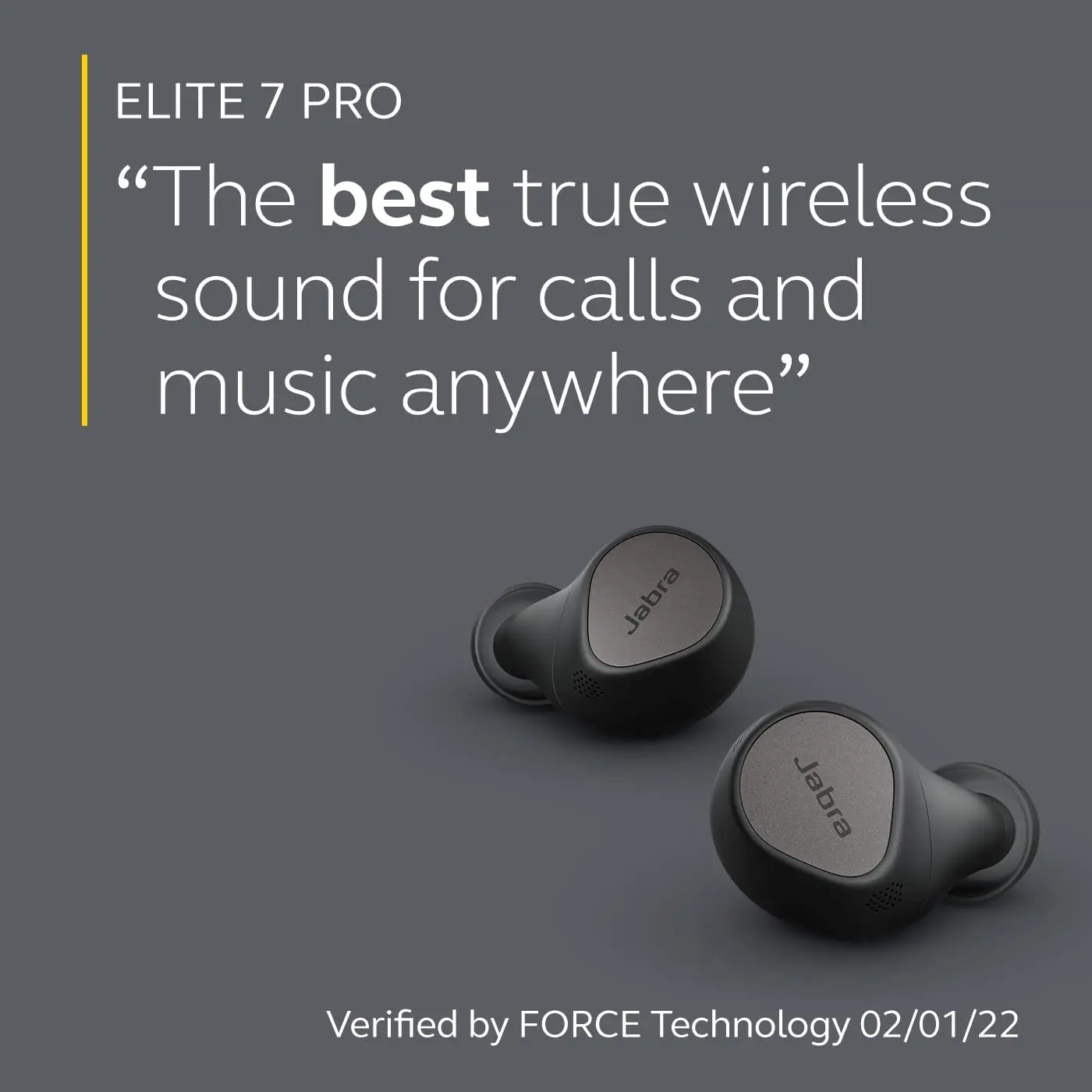 Jabra Elite 7 Pro Bluetooth In-Ear - Auriculares inalámbricos True Wireless con cancelación activa del ruido ajustable - Jabra MultiSensor Voice para llamadas claras - True Wireless