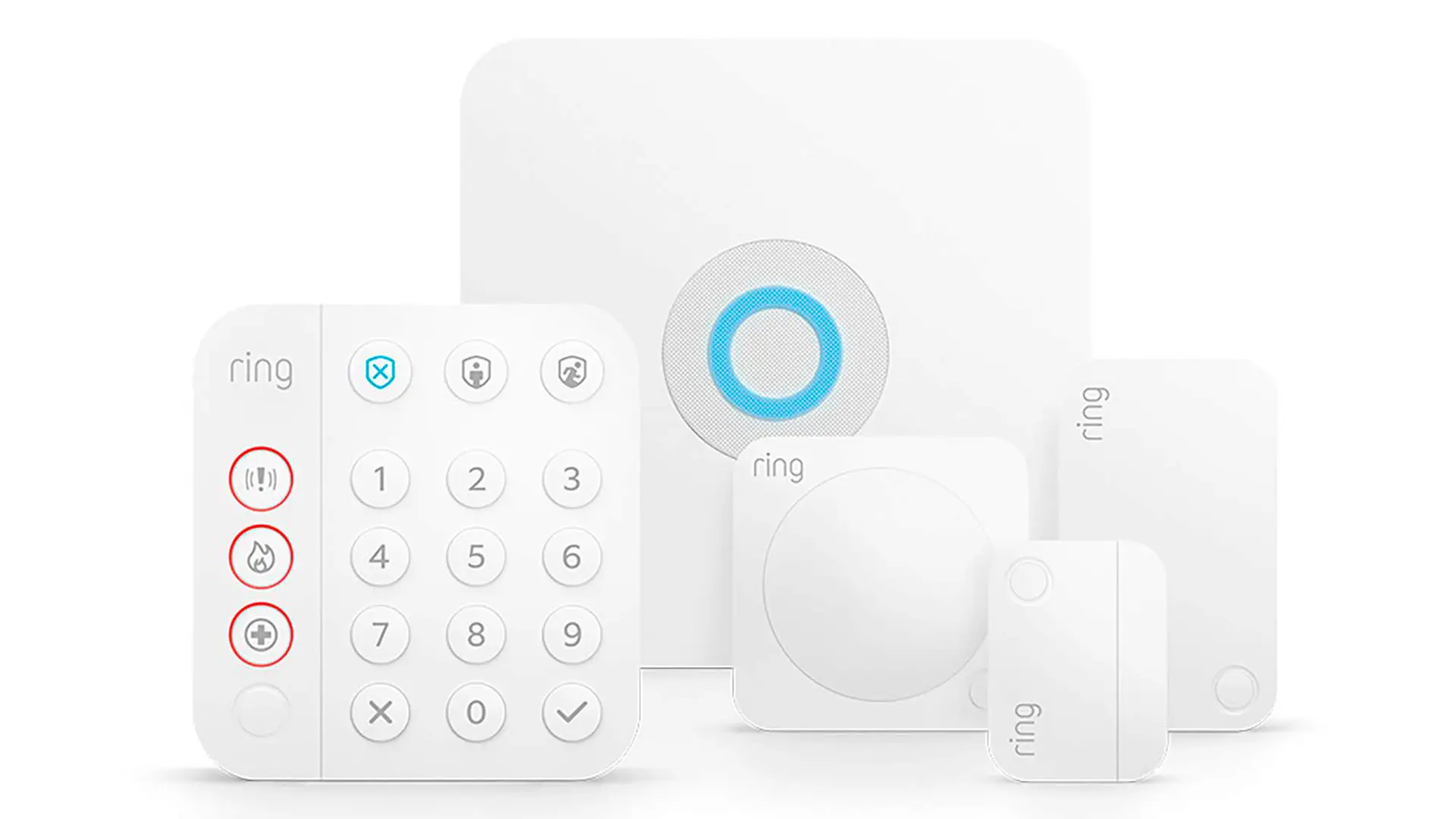 Kit de 5 piezas Ring Alarm de Amazon (2.ª generación) Sistema de seguridad para el hogar compatible con Alexa y con vigilancia asistida opcional sin compromisos a largo plazo