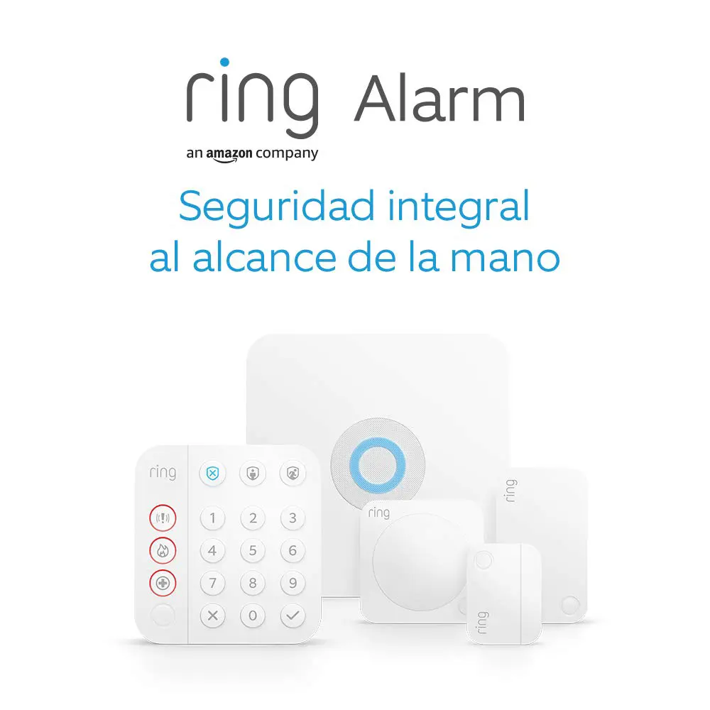 Kit de 5 piezas Ring Alarm de Amazon (2.ª generación) seguridad integral al alcance de la mano