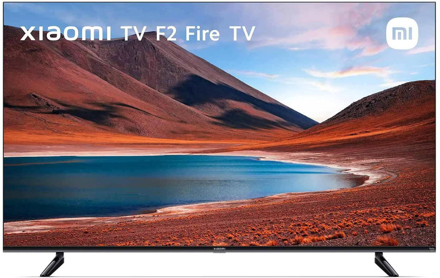 Xiaomi F2 Smart TV Fire TV en vista frontal con nombre