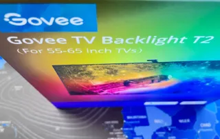 Caja de la Govee Envisual TV Backlight T2 en perspectiva