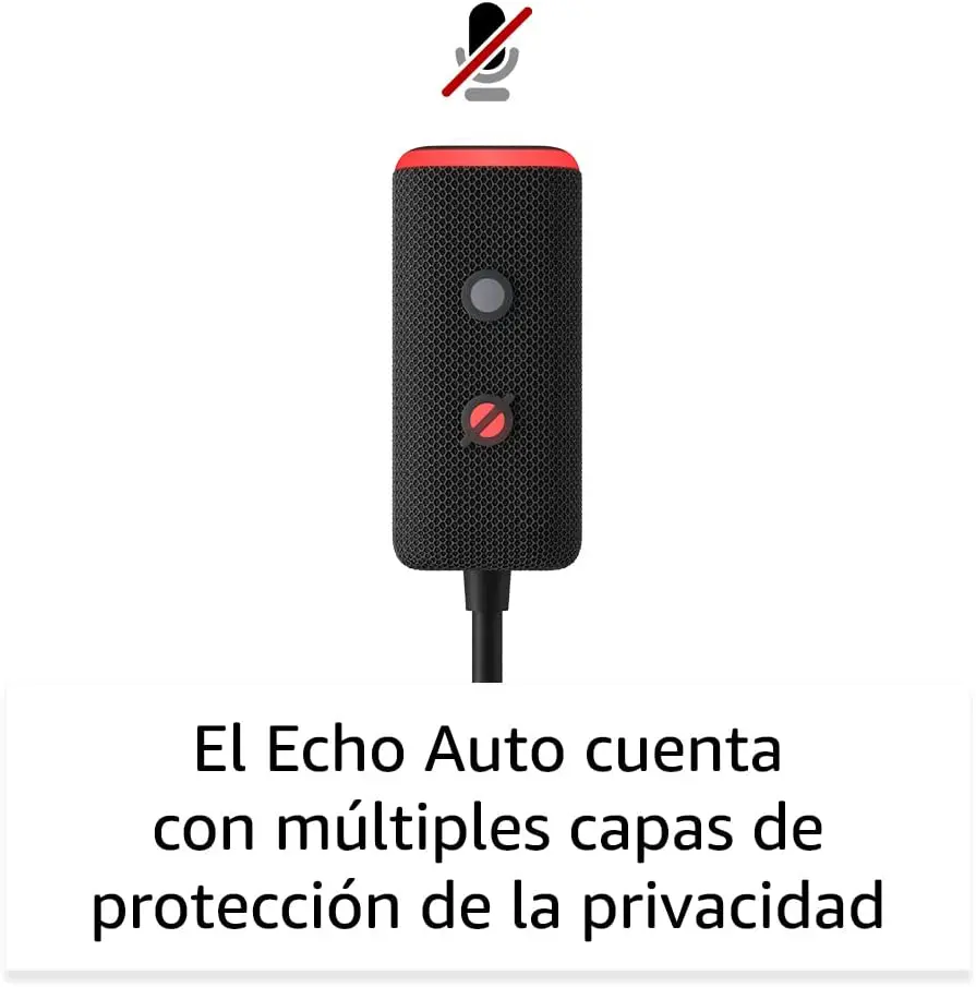Nuevo Echo Auto (2a gen.) de Amazon | Alexa en tu coche | El Echo Auto cuenta con multiples capas de protección de la privacidad